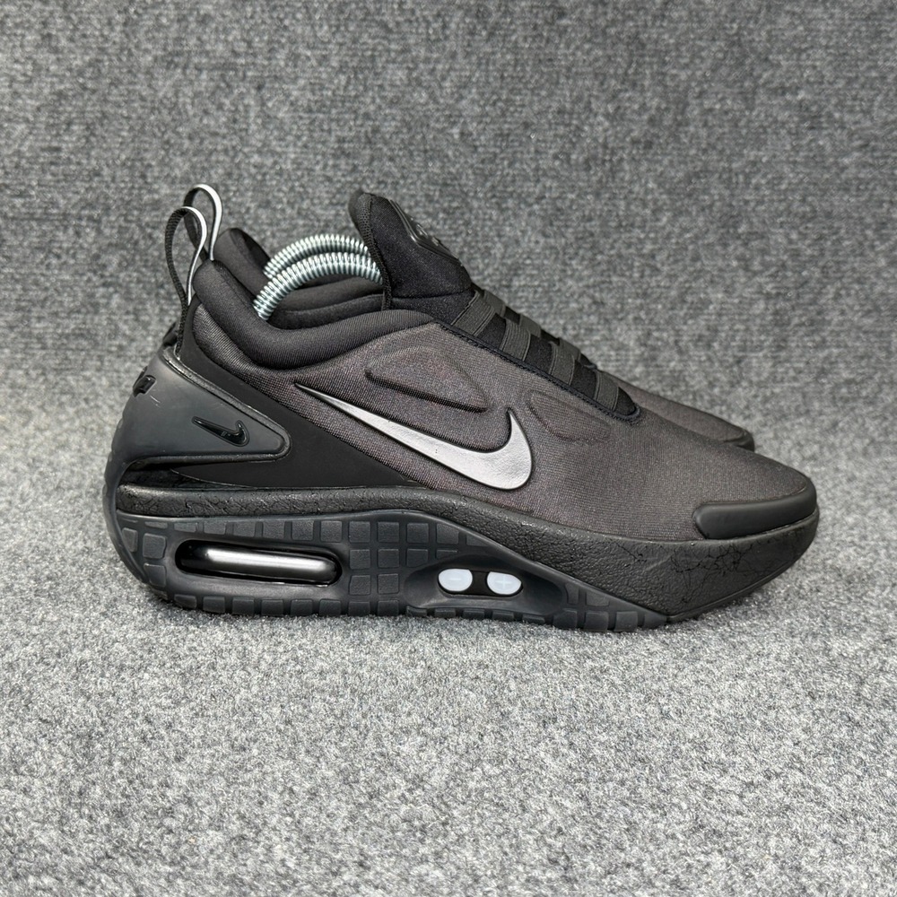 Nike Adapt Auto Max Athletic Shoes Men's 8.5 Triple Black Retro Running Sneakers